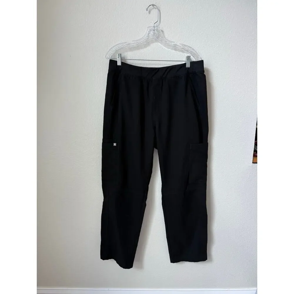 FIGS Men’s Axim Cargo Scrub Pants Black Size XL